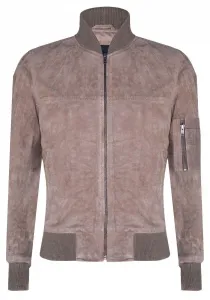 Куртка-бомбер MA-1 из козьей замши-Окленд Infinity Leather, коричневый