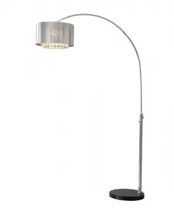 Металлический напольный светильник Marilyn с одной дугой, 239 см Nova Of California, хром