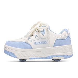 Износостойкая, легкая, амортизирующая, дышащая, нескользящая, детская обувь для подростков Wooden Rabbit, синий