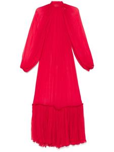 Atu Body Couture макси-платье со складками, красный