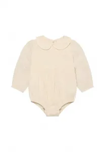 Комбинезон с длинными рукавами из ткани добби En Fant, Eggnog