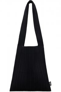 Вязаная сумка из крепа Pleats Please Issey Miyake, черный
