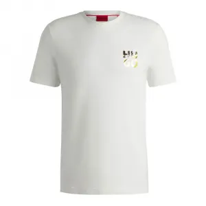 Футболка с коротким рукавом HUGO Diridumti 10266060, белый