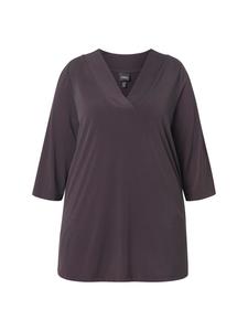 Длинная рубашка темно-коричневого цвета Ulla Popken