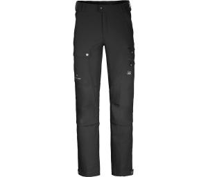 BERGSON Штаны для походов из переработанного материала, эластичные, 7 карманов, черные