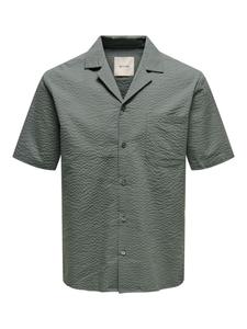 Рубашка с короткими рукавами ONLY and SONS ONSEYE RESORT SEERS 0009 SHIRT NOOS, зеленый