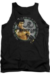 Брюс Ли Ожидания мужская майка Gildan, черный