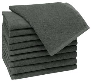 Гостевое полотенце Zollner 00000282 10er-Set, антрацит