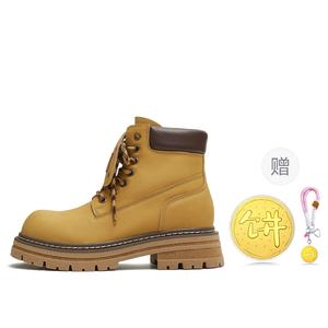 Teenmix Классические желтые ботинки Martin Boot 5 см, женские, желтые