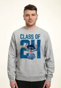 Толстовка с изображением лило и стича из «штрих-класса 24» Henry Tiger, Heather Grey