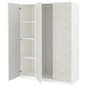 Гардероб PAX/MISTUDDEN IKEA, 150x60x201 см, цвет white/grey patterned