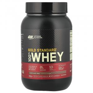 Optimum Nutrition, Gold Standard 100% Whey, шоколадный солод, 907 г (2 фунта)
