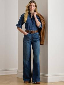 Джинсы Lauren High Rise Wide Leg Ralph Lauren, Atecco Wash