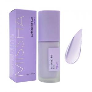 Подходящая для наслаивания фиолетовая основа под макияж Missha, 35 мл