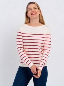 Топ с лодочкой в полоску Cassidy Celtic & Co., Bloomsbury Stripe