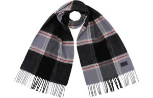 Шарф из чистой шерсти Unisex ELLE, черный серый