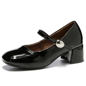 Туфли Мэри Джейн на массивном каблуке Women's VICTORIA&VERA, черный