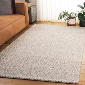 Ковер SAFAVIEH, 153 x 244 см, Vermont Collection, Silver & Ivory, ручной работы из шерсти, идеально для гостиной, столовой, спальни (VRM851G-5)