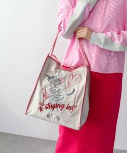 Сумка-тоут Three Four Time/Animal с вышивкой, цвет Beige