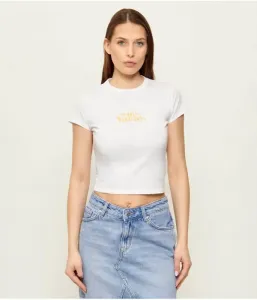 Футболка Dichroma_B cropped fit Hugo Blue, белый