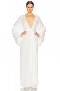 Шелковое платье серафина Helsa, белый