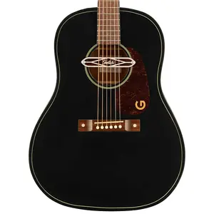 Акустическая гитара Gretsch Deltoluxe Dreadnought, накладка из ореха, черная дека