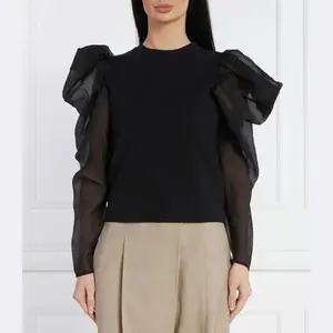 Блузка стандартного кроя Karl Lagerfeld, черный