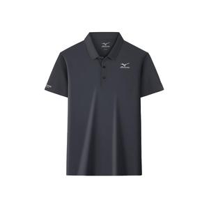 Унисекс поло Mizuno, темно-серый