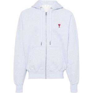 Толстовка с молнией и вышитым логотипом Ami De Coeur AMIPARIS, синий