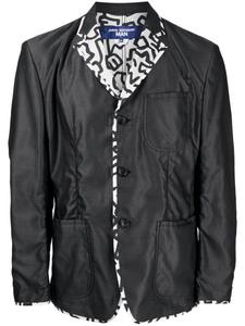 Пиджак с контрастной отделкой Junya Watanabe MAN, черный