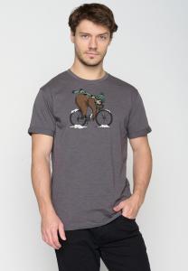 Рубашка GREENBOMB Animal Sloth Ice, темно-серый