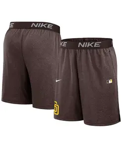 Мужские коричневые шорты San Diego Padres Authentic Collection Performance Knit Nike