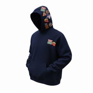 Толстовка Unisex Hooded Moderate Heavyweight HUANQIU, темно-синий