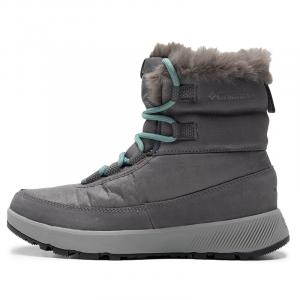 Columbia Серые противоскользящие износостойкие термостойкие высокие уличные ботинки женские, цвет Gray