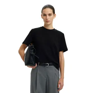 Футболка с коротким рукавом Selected Tenny, черный