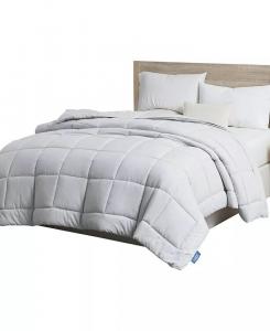 Всесезонное стеганое пуховое альтернативное одеяло премиум-класса Nestl, серый