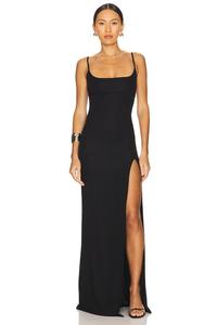Длинное платье Mirabel от Nbd, black
