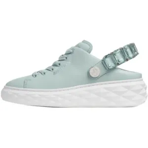 Diamond Sling Sheepskin Low top Casual Shoes Women's Light Teal Jimmy Choo, светло-teal
