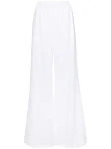 Льняные брюки широкого кроя Fabiana Filippi, белый