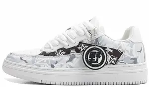 Кроссовки Jifffly Skateboarding Shoes Unisex Low-top White/black, белый