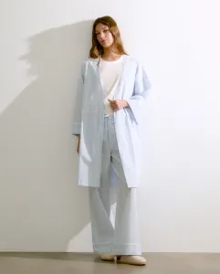 Женский халат Bata с контрастными деталями Énfasis, темно-синий