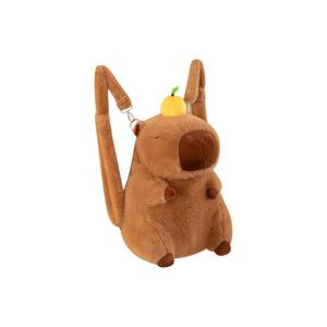 Плюшевая кукла Love Of Wormwood Capybara Cute Orange Capybara Bag Dolls высота 40 см AIQINGCAOZHILIAN(WANJU)