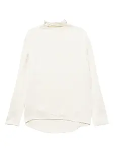 Блузка с высоким воротником Toteme, бежевый