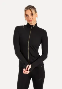 Тренировочная куртка кенна с воротником-стойкой и золотой молнией Smilodox, Schwarz