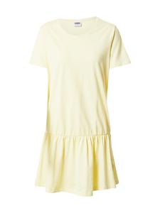 Платье Urban Classics Valance, пастельно-желтый
