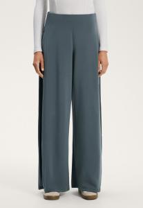 Брюки OYSHO SOFT-TOUCH WIDE LEG SIDE-PLEATED, Grey