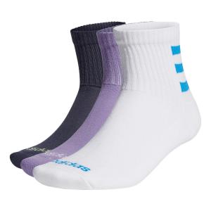 Носки adidas neo Alphabet Stripe Athleisure Casual Sports Socks Unisex 1 3 Pairs dark grey Navy Blue / Purple / White, серый