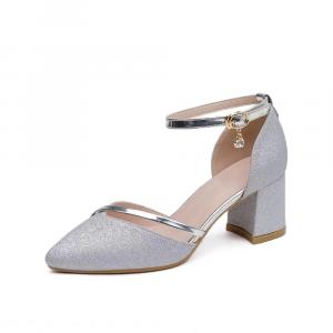 Массивные туфли на высокой шпильке Women's TAOLEI, серебро