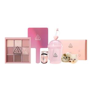 Палитра теней для век из девяти цветов с шиммером и матовыми оттенками 3CE, nine-color eyeshadow palette set #auto focus smoke pink