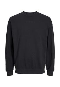 Пуловер свитшот с ромбовидным узором Jack & Jones, черный